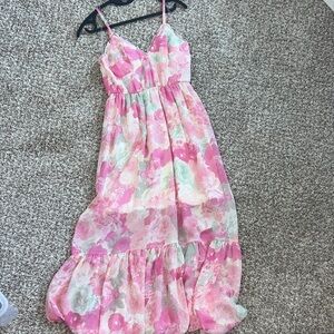 Speechless Pink and White Floral Maxi Dress